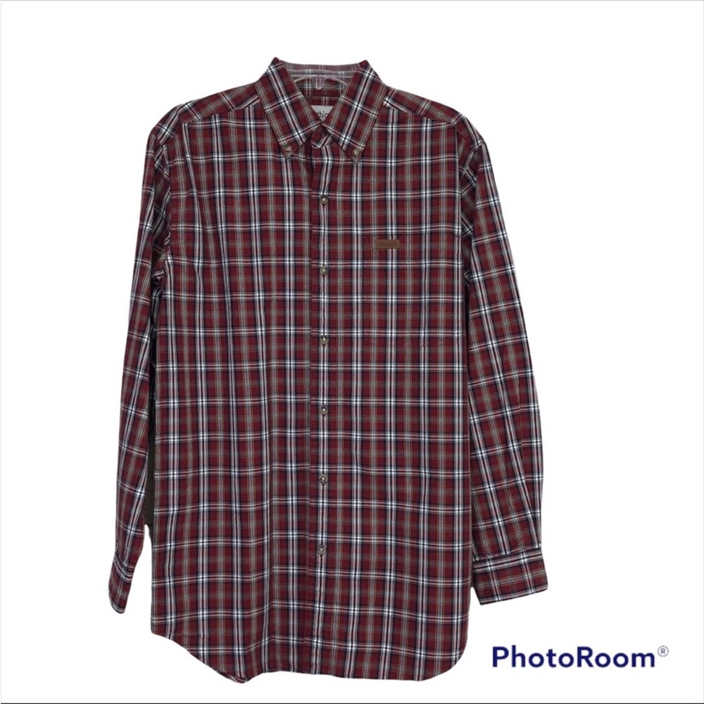 Carhartt checkered button down collar long sleeve shirt